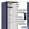 Salsbury Industries 2 Tier Designer Locker, 54"Wx76"Hx18"D, 6 Door, Blue 18-22368BLU - alternate 7